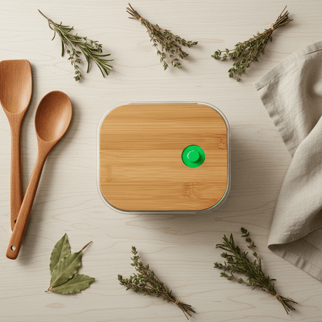 Yuniverse Square Glass Food Storage Container with Bamboo Lid – Modern Airtight Kitchen Storage – 15 × 15 cm - Al Kabayel Discount CentreYuniverse Square Glass Food Storage Container with Bamboo Lid – Modern Airtight Kitchen Storage – 15 × 15 cmFood ContainersYUNIVERSEAl Kabayel Discount Centre