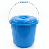 Zain Plastic Bucket with Lid – 13L – Blue – Heavy Duty Water & Storage Bucket for Bathroom & Kitchen - Al Kabayel Discount CentreZain Plastic Bucket with Lid – 13L – Blue – Heavy Duty Water & Storage Bucket for Bathroom & KitchenOrganizers & AccessoriesZAINAl Kabayel Discount Centre