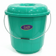 Zain Plastic Bucket with Lid – 18Ltr – Green – Multipurpose Plastic Bucket for Cleaning, Washing & Storage - Al Kabayel Discount CentreZain Plastic Bucket with Lid – 18Ltr – Green – Multipurpose Plastic Bucket for Cleaning, Washing & StorageOrganizers & AccessoriesZAINAl Kabayel Discount Centre