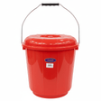 Zain Plastic Bucket with Lid – 20L – Red – Strong Utility Bucket for Cleaning, Storage & Household Use - Al Kabayel Discount CentreZain Plastic Bucket with Lid – 20L – Red – Strong Utility Bucket for Cleaning, Storage & Household UseOrganizers & AccessoriesZAINAl Kabayel Discount Centre