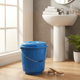 Zain Plastic Bucket with Lid – 22L – Blue – Strong Multipurpose Bucket for Storage & Cleaning Needs - Al Kabayel Discount CentreZain Plastic Bucket with Lid – 22L – Blue – Strong Multipurpose Bucket for Storage & Cleaning NeedsOrganizers & AccessoriesZAINAl Kabayel Discount Centre
