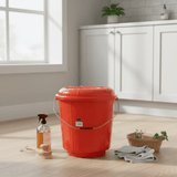 Zain Plastic Bucket with Lid – 22L – Red – High Capacity Plastic Bucket for Home, Bathroom & Utility - Al Kabayel Discount CentreZain Plastic Bucket with Lid – 22L – Red – High Capacity Plastic Bucket for Home, Bathroom & UtilityOrganizers & AccessoriesZAINAl Kabayel Discount Centre