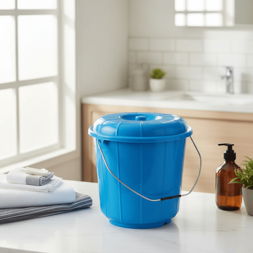 Zain Plastic Bucket with Lid – 5L – Blue – Extra Large Plastic Bucket for Household & Commercial Use - Al Kabayel Discount CentreZain Plastic Bucket with Lid – 5L – Blue – Extra Large Plastic Bucket for Household & Commercial UseOrganizers & AccessoriesZAINAl Kabayel Discount Centre