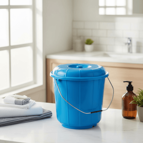 Zain Plastic Bucket with Lid – 5L – Blue – Extra Large Plastic Bucket for Household & Commercial Use - Al Kabayel Discount CentreZain Plastic Bucket with Lid – 5L – Blue – Extra Large Plastic Bucket for Household & Commercial UseOrganizers & AccessoriesZAINAl Kabayel Discount Centre