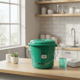 Zain Plastic Bucket with Lid – 5L – Green – Durable Storage Bucket for Water, Cleaning & Washing - Al Kabayel Discount CentreZain Plastic Bucket with Lid – 5L – Green – Durable Storage Bucket for Water, Cleaning & WashingOrganizers & AccessoriesZAINAl Kabayel Discount Centre