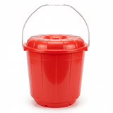 Zain Plastic Bucket with Lid – 5L – Red – Heavy Duty Large Bucket for Water Storage & Cleaning - Al Kabayel Discount CentreZain Plastic Bucket with Lid – 5L – Red – Heavy Duty Large Bucket for Water Storage & CleaningOrganizers & AccessoriesZAINAl Kabayel Discount Centre
