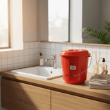 Zain Plastic Bucket with Lid – 5L – Red – Heavy Duty Large Bucket for Water Storage & Cleaning - Al Kabayel Discount CentreZain Plastic Bucket with Lid – 5L – Red – Heavy Duty Large Bucket for Water Storage & CleaningOrganizers & AccessoriesZAINAl Kabayel Discount Centre