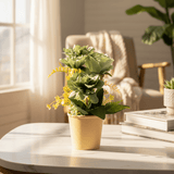 Zeem Artificial Green Flower Plant with Brown Paper Pot – 28 × 9 cm Natural Look Indoor Decoration - Al Kabayel Discount CentreZeem Artificial Green Flower Plant with Brown Paper Pot – 28 × 9 cm Natural Look Indoor DecorationArtificial FloraZEEMAl Kabayel Discount Centre