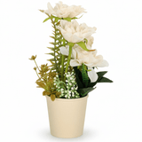 Zeem Artificial White Floral Plant with Brown Paper Pot – 28 × 9 cm Minimalist Indoor Decorative Accent - Al Kabayel Discount CentreZeem Artificial White Floral Plant with Brown Paper Pot – 28 × 9 cm Minimalist Indoor Decorative AccentArtificial FloraZEEMAl Kabayel Discount Centre