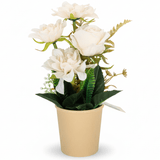 Zeem Artificial White Floral Plant with Brown Paper Pot – 28 × 9 cm Minimalist Indoor Decorative Accent - Al Kabayel Discount CentreZeem Artificial White Floral Plant with Brown Paper Pot – 28 × 9 cm Minimalist Indoor Decorative AccentArtificial FloraZEEMAl Kabayel Discount Centre