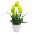 Zeem Artificial Yellow & Green Tulip Flower Arrangement in White Plastic Vase — 33cm - Al Kabayel Discount CentreZeem Artificial Yellow & Green Tulip Flower Arrangement in White Plastic Vase — 33cmArtificial FloraZEEMAl Kabayel Discount Centre