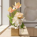 Zeem Decorative Artificial Orange Flower Plant with Brown Cardboard Pot – 30 × 8 cm Vibrant Tabletop Home Decoration - Al Kabayel Discount CentreZeem Decorative Artificial Orange Flower Plant with Brown Cardboard Pot – 30 × 8 cm Vibrant Tabletop Home DecorationArtificial FloraZEEMAl Kabayel Discount Centre