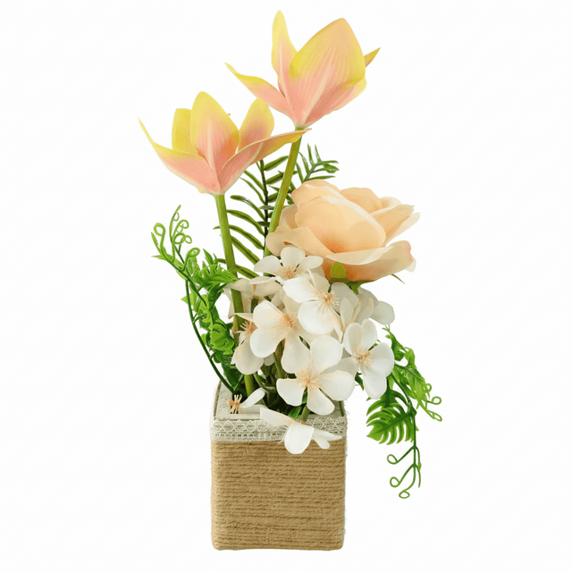 Zeem Decorative Artificial Orange Flower Plant with Brown Cardboard Pot – 30 × 8 cm Vibrant Tabletop Home Decoration - Al Kabayel Discount CentreZeem Decorative Artificial Orange Flower Plant with Brown Cardboard Pot – 30 × 8 cm Vibrant Tabletop Home DecorationArtificial FloraZEEMAl Kabayel Discount Centre