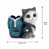 Zeem Grey & Teal Polyresin Cat Shape Pen Holder – 10×10 cm - Al Kabayel Discount CentreZeem Grey & Teal Polyresin Cat Shape Pen Holder – 10×10 cmPen Holders & Desk OrganizersZEEMAl Kabayel Discount Centre