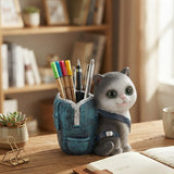 Zeem Grey & Teal Polyresin Cat Shape Pen Holder – 10×10 cm - Al Kabayel Discount CentreZeem Grey & Teal Polyresin Cat Shape Pen Holder – 10×10 cmPen Holders & Desk OrganizersZEEMAl Kabayel Discount Centre