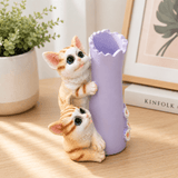Zeem Lavender & Orange Twin Ginger Kittens Polyresin Pen & Stationery Holder - 13cm - Al Kabayel Discount CentreZeem Lavender & Orange Twin Ginger Kittens Polyresin Pen & Stationery Holder - 13cmDesk Accessories & OrganizersZEEMAl Kabayel Discount Centre