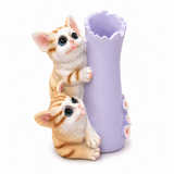 Zeem Lavender & Orange Twin Ginger Kittens Polyresin Pen & Stationery Holder - 13cm - Al Kabayel Discount CentreZeem Lavender & Orange Twin Ginger Kittens Polyresin Pen & Stationery Holder - 13cmDesk Accessories & OrganizersZEEMAl Kabayel Discount Centre