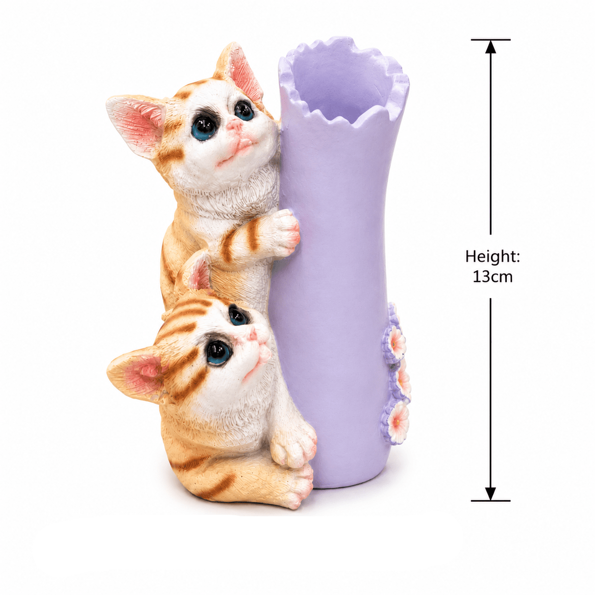 Zeem Lavender & Orange Twin Ginger Kittens Polyresin Pen & Stationery Holder - 13cm - Al Kabayel Discount CentreZeem Lavender & Orange Twin Ginger Kittens Polyresin Pen & Stationery Holder - 13cmDesk Accessories & OrganizersZEEMAl Kabayel Discount Centre