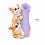 Zeem Lavender & Orange Twin Ginger Kittens Polyresin Pen & Stationery Holder - 13cm - Al Kabayel Discount CentreZeem Lavender & Orange Twin Ginger Kittens Polyresin Pen & Stationery Holder - 13cmDesk Accessories & OrganizersZEEMAl Kabayel Discount Centre