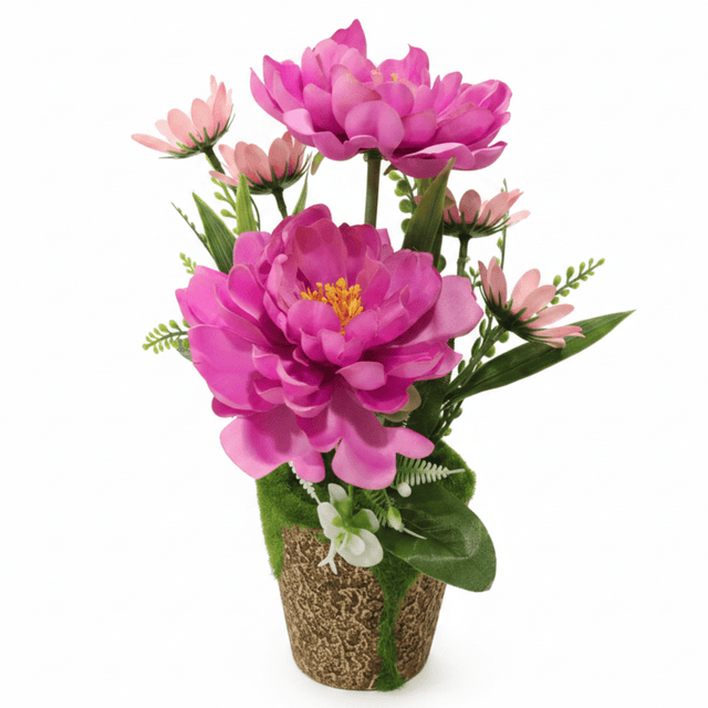 Zeem Neon Pink Artificial Flower Plant | Premium Faux Peony Arrangement in Decorative Chalk Vase - Al Kabayel Discount CentreZeem Neon Pink Artificial Flower Plant | Premium Faux Peony Arrangement in Decorative Chalk VaseArtificial FloraZEEMAl Kabayel Discount Centre