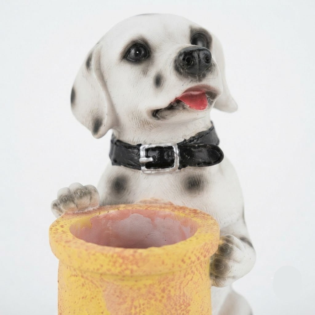 Zeem White & Yellow Polyresin Dalmatian Dog Shape Pen Holder – 14cm - Al Kabayel Discount CentreZeem White & Yellow Polyresin Dalmatian Dog Shape Pen Holder – 14cmPen Holders & Desk OrganizersZEEMAl Kabayel Discount Centre