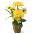 Zeem Yellow Artificial Flower Plant | Elegant Chalk Pot | 30cm | Premium Silk Blooms - Al Kabayel Discount CentreZeem Yellow Artificial Flower Plant | Elegant Chalk Pot | 30cm | Premium Silk BloomsArtificial FloraZEEMAl Kabayel Discount Centre
