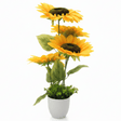 Zeem Yellow Artificial Sunflower Plant | 3 - Head Arrangement | 68cm | Elegant White Pot - Al Kabayel Discount CentreZeem Yellow Artificial Sunflower Plant | 3 - Head Arrangement | 68cm | Elegant White PotArtificial FloraZEEMAl Kabayel Discount Centre