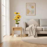 Zeem Yellow Artificial Sunflower Plant | 3 - Head Arrangement | 68cm | Elegant White Pot - Al Kabayel Discount CentreZeem Yellow Artificial Sunflower Plant | 3 - Head Arrangement | 68cm | Elegant White PotArtificial FloraZEEMAl Kabayel Discount Centre