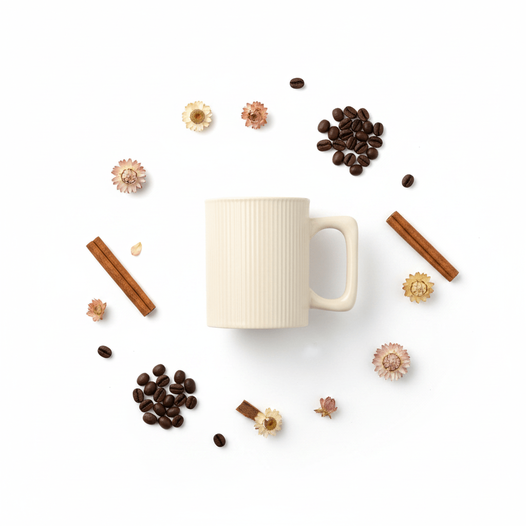 Zeo Ribbed Cream Ceramic Coffee Mug – 385ml | Minimalist Vertical Texture | Square Handle - Al Kabayel Discount CentreZeo Ribbed Cream Ceramic Coffee Mug – 385ml | Minimalist Vertical Texture | Square HandleMugsZEOAl Kabayel Discount Centre