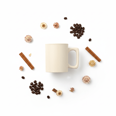 Zeo Ribbed Cream Ceramic Coffee Mug – 385ml | Minimalist Vertical Texture | Square Handle - Al Kabayel Discount CentreZeo Ribbed Cream Ceramic Coffee Mug – 385ml | Minimalist Vertical Texture | Square HandleMugsZEOAl Kabayel Discount Centre
