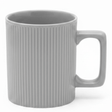 Zeo Ribbed Grey Ceramic Coffee Mug — 385ml | Modern Minimalist Design - Al Kabayel Discount CentreZeo Ribbed Grey Ceramic Coffee Mug — 385ml | Modern Minimalist DesignMugsZEOAl Kabayel Discount Centre