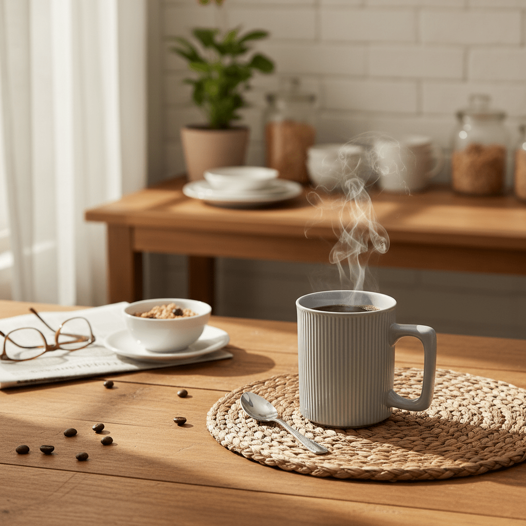 Zeo Ribbed Grey Ceramic Coffee Mug — 385ml | Modern Minimalist Design - Al Kabayel Discount CentreZeo Ribbed Grey Ceramic Coffee Mug — 385ml | Modern Minimalist DesignMugsZEOAl Kabayel Discount Centre