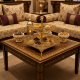 Zeyve Large 2 - Tier Square Glass Fruit Display Stand with Gold Finish – Premium Serving Solution for Parties & Gatherings – 18 × 25 × 30 cm - Al Kabayel Discount CentreZeyve Large 2 - Tier Square Glass Fruit Display Stand with Gold Finish – Premium Serving Solution for Parties & Gatherings – 18 × 25 × 30 cmServing TraysZEYVEAl Kabayel Discount Centre