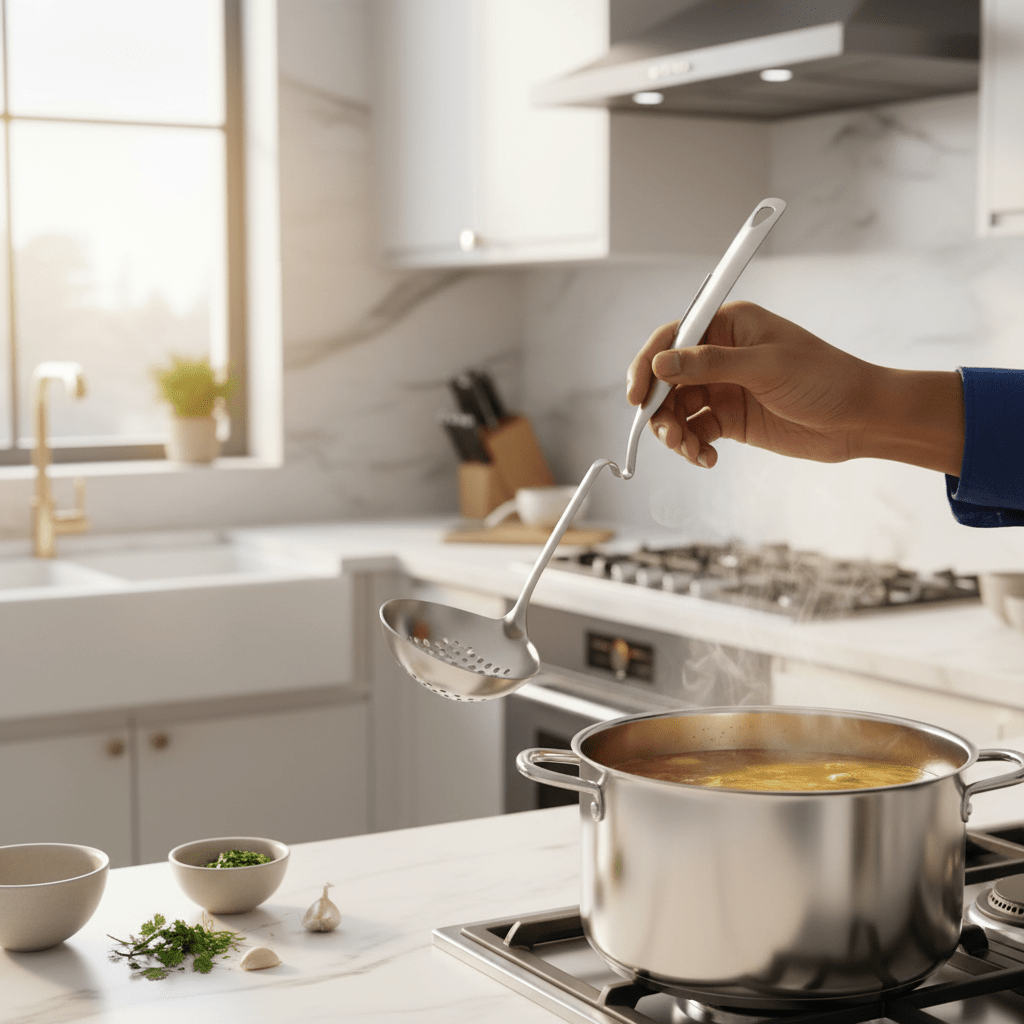 Zhongjing Stainless Steel Skimmer Ladle 30cm - Al Kabayel Discount CentreZhongjing Stainless Steel Skimmer Ladle 30cmLadle SpoonZHONGJINGAl Kabayel Discount Centre