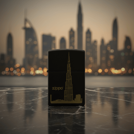 Zippo Black Flip Top Refillable Metal Lighter Burj Khalifa Graphic Design Windproof 6×4 cm - Al Kabayel Discount CentreZippo Black Flip Top Refillable Metal Lighter Burj Khalifa Graphic Design Windproof 6×4 cmLightersZIPPOAl Kabayel Discount Centre