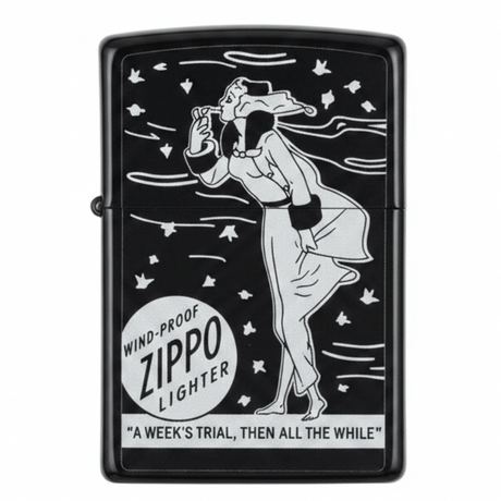 Zippo Black Flip Top Refillable Metal Lighter Classic Zippo Logo Design Windproof Durable 6×4 cm - Al Kabayel Discount CentreZippo Black Flip Top Refillable Metal Lighter Classic Zippo Logo Design Windproof Durable 6×4 cmLightersZIPPOAl Kabayel Discount Centre