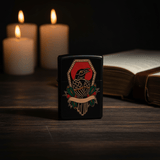 Zippo Black Flip Top Refillable Metal Lighter Crow Tattoo Style Artwork 6×4 cm - Al Kabayel Discount CentreZippo Black Flip Top Refillable Metal Lighter Crow Tattoo Style Artwork 6×4 cmLightersZIPPOAl Kabayel Discount Centre