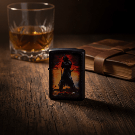 Zippo Black Flip Top Refillable Metal Lighter Frank Frazetta Death Dealer Artwork Windproof 6×4 cm - Al Kabayel Discount CentreZippo Black Flip Top Refillable Metal Lighter Frank Frazetta Death Dealer Artwork Windproof 6×4 cmLightersZIPPOAl Kabayel Discount Centre