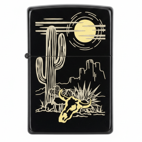 Zippo Black Flip Top Refillable Metal Lighter Western Style Artwork Windproof Durable 6×4 cm - Al Kabayel Discount CentreZippo Black Flip Top Refillable Metal Lighter Western Style Artwork Windproof Durable 6×4 cmLightersZIPPOAl Kabayel Discount Centre