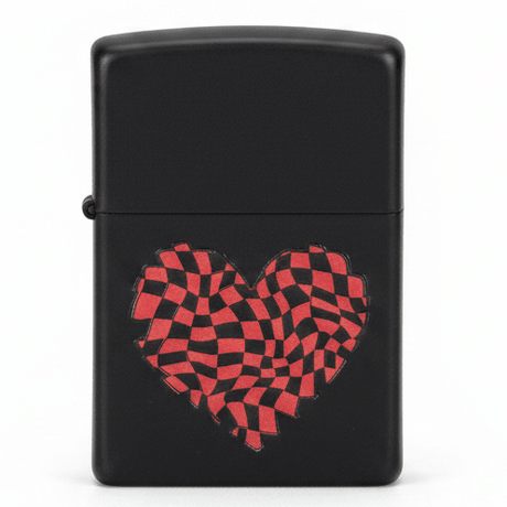 Zippo Black Metal Flip - Top Lighter with Red Heart Love Symbol Design, Refillable (6×4 cm) - Al Kabayel Discount CentreZippo Black Metal Flip - Top Lighter with Red Heart Love Symbol Design, Refillable (6×4 cm)LightersZIPPOAl Kabayel Discount Centre