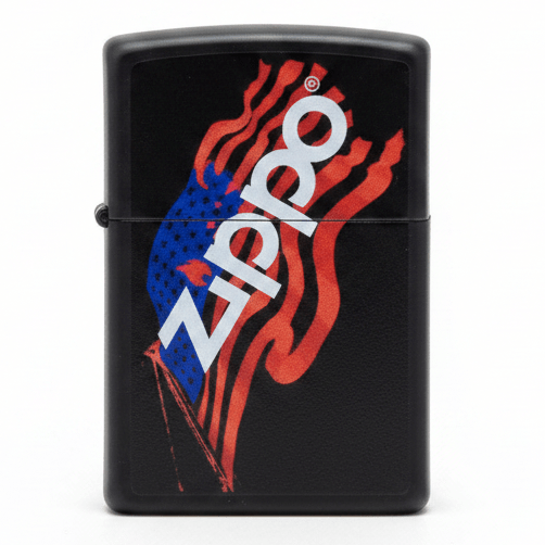 Zippo Black Metal Refillable Flip - Top Pocket Lighter with US Flag Patriotic Design, Windproof Classic Style (6×4 cm) - Al Kabayel Discount CentreZippo Black Metal Refillable Flip - Top Pocket Lighter with US Flag Patriotic Design, Windproof Classic Style (6×4 cm)LightersZIPPOAl Kabayel Discount Centre