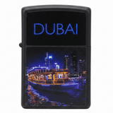Zippo Black Metal Windproof Lighter with Dubai Dhow Cruise Scenic Design, Refillable Flip - Top (6×4 cm) - Al Kabayel Discount CentreZippo Black Metal Windproof Lighter with Dubai Dhow Cruise Scenic Design, Refillable Flip - Top (6×4 cm)LightersZIPPOAl Kabayel Discount Centre