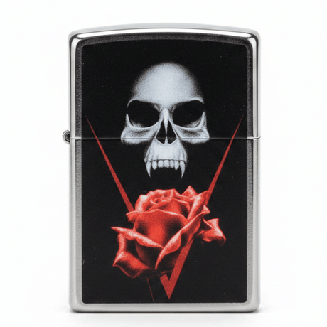 Zippo Dual Tone Silver & Black Metal Lighter with Eastern Inspired Pattern, Flip - Top Refillable (6×4 cm) - Al Kabayel Discount CentreZippo Dual Tone Silver & Black Metal Lighter with Eastern Inspired Pattern, Flip - Top Refillable (6×4 cm)LightersZIPPOAl Kabayel Discount Centre