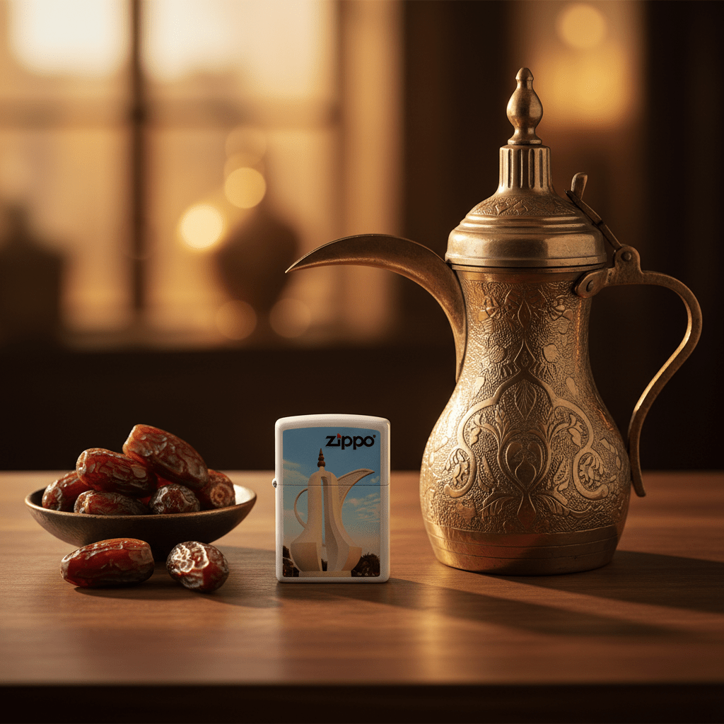 Zippo Gold Flip Top Refillable Metal Lighter Qatar Dallah Pot Design Windproof Collectible 6×4 cm - Al Kabayel Discount CentreZippo Gold Flip Top Refillable Metal Lighter Qatar Dallah Pot Design Windproof Collectible 6×4 cmLightersZIPPOAl Kabayel Discount Centre