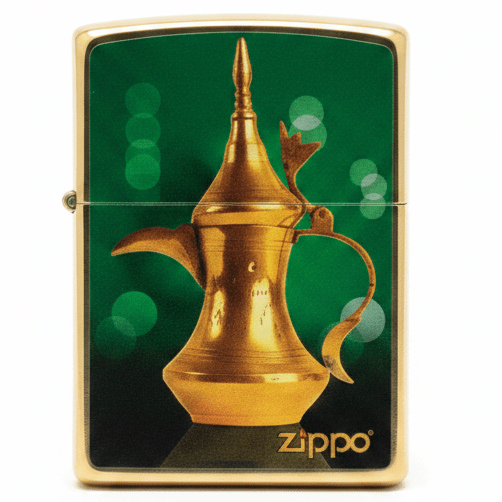 Zippo Golden Metal Lighter with Coffee Pot Illustration Design, Refillable Flip - Top Pocket Style (6×4 cm) - Al Kabayel Discount CentreZippo Golden Metal Lighter with Coffee Pot Illustration Design, Refillable Flip - Top Pocket Style (6×4 cm)LightersZIPPOAl Kabayel Discount Centre