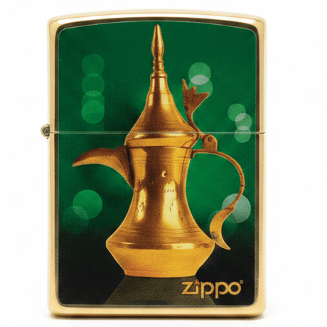 Zippo Golden Metal Lighter with Coffee Pot Illustration Design, Refillable Flip - Top Pocket Style (6×4 cm) - Al Kabayel Discount CentreZippo Golden Metal Lighter with Coffee Pot Illustration Design, Refillable Flip - Top Pocket Style (6×4 cm)LightersZIPPOAl Kabayel Discount Centre