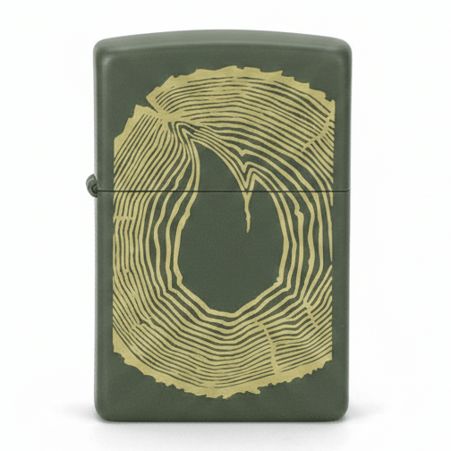 Zippo Green Metal Lighter with Wood Ring Inspired Natural Design, Flip - Top Refillable (6×4 cm) - Al Kabayel Discount CentreZippo Green Metal Lighter with Wood Ring Inspired Natural Design, Flip - Top Refillable (6×4 cm)LightersZIPPOAl Kabayel Discount Centre