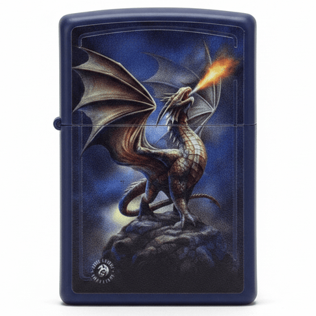 Zippo Navy Blue Flip Top Refillable Metal Lighter Anne Stokes Collection Fantasy Artwork 6×4 cm - Al Kabayel Discount CentreZippo Navy Blue Flip Top Refillable Metal Lighter Anne Stokes Collection Fantasy Artwork 6×4 cmLightersZIPPOAl Kabayel Discount Centre