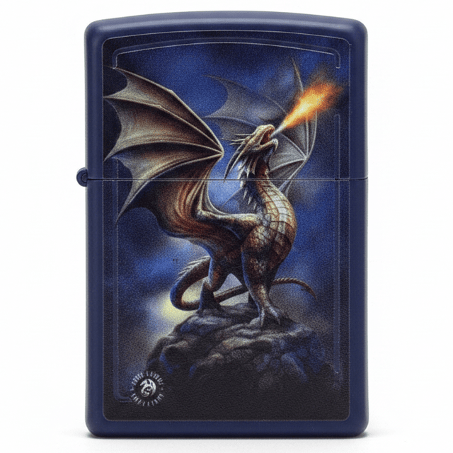 Zippo Navy Blue Flip Top Refillable Metal Lighter Anne Stokes Collection Fantasy Artwork 6×4 cm - Al Kabayel Discount CentreZippo Navy Blue Flip Top Refillable Metal Lighter Anne Stokes Collection Fantasy Artwork 6×4 cmLightersZIPPOAl Kabayel Discount Centre
