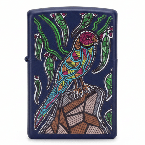 Zippo Navy Blue Metal Lighter with John Smith Gumbula Artwork Design, Refillable Flip - Top (6×4 cm) - Al Kabayel Discount CentreZippo Navy Blue Metal Lighter with John Smith Gumbula Artwork Design, Refillable Flip - Top (6×4 cm)LightersZIPPOAl Kabayel Discount Centre